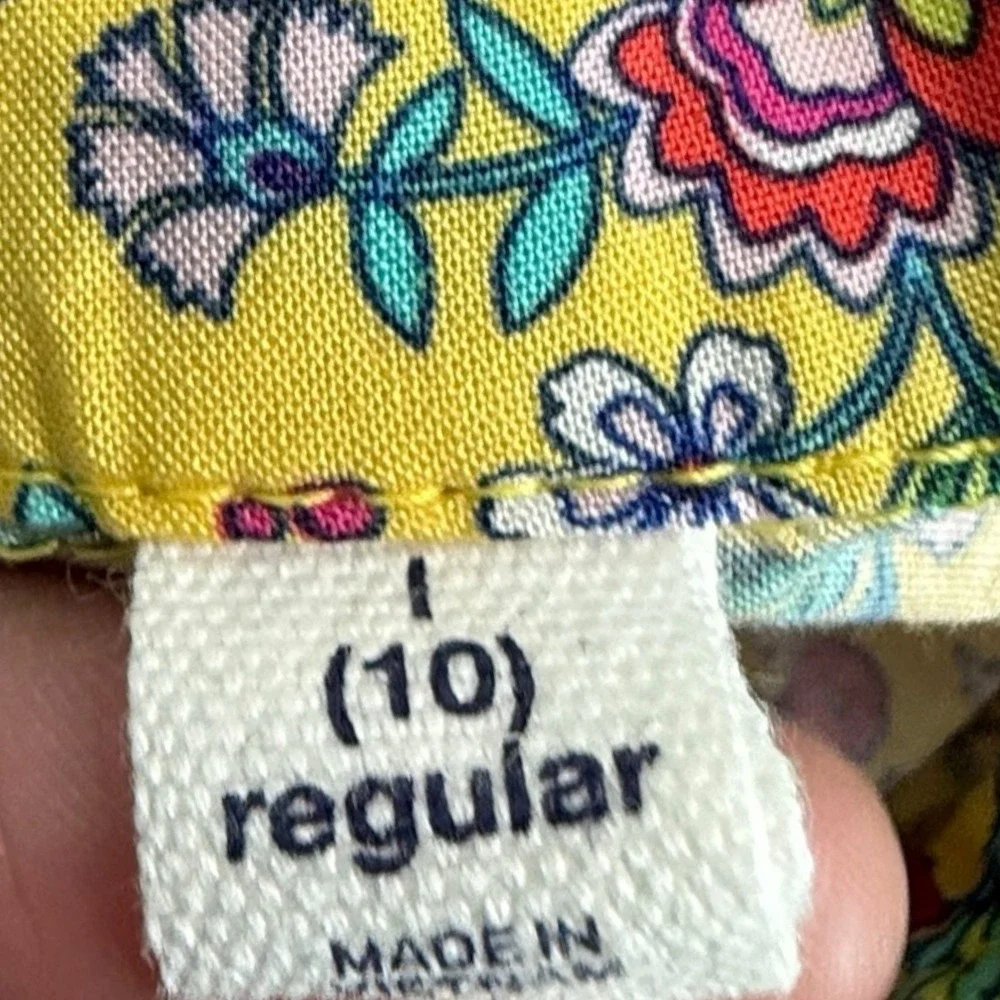 Gap Kids Girls Yellow Floral Sundress Size 10‎ Summer Casual Dress Cotton Retro